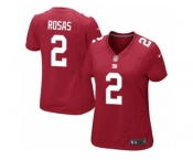 Women Nike New York Giants #2 Aldrick Rosas Game Red Alternate NFL Jersey