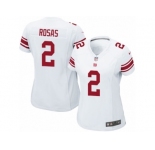 Women Nike New York Giants #2 Aldrick Rosas Game White NFL Jersey