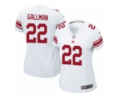 Women Nike New York Giants #22 Wayne Gallman Game White NFL Jersey