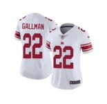 Women Nike New York Giants #22 Wayne Gallman White Vapor Untouchable Limited Player NFL Jersey