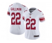 Women Nike New York Giants #22 Wayne Gallman White Vapor Untouchable Limited Player NFL Jersey