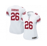Women Nike New York Giants #26 Orleans Darkwa Game White NFL Jersey