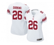 Women Nike New York Giants #26 Orleans Darkwa Game White NFL Jersey