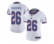 Women Nike New York Giants #26 Orleans Darkwa Limited White Rush Vapor Untouchable NFL Jersey