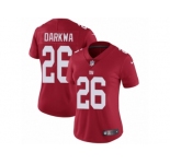 Women Nike New York Giants #26 Orleans Darkwa Red Alternate Vapor Untouchable Limited Player NFL Jersey