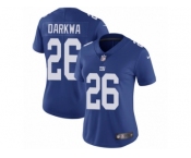 Women Nike New York Giants #26 Orleans Darkwa Royal Blue Team Color Vapor Untouchable Limited Player NFL Jersey
