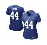 Women Nike New York Giants #44 Doug Kotar Game Royal Blue Team Color NFL Jersey