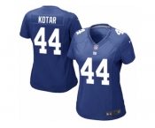Women Nike New York Giants #44 Doug Kotar Game Royal Blue Team Color NFL Jersey