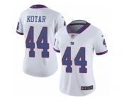 Women Nike New York Giants #44 Doug Kotar Limited White Rush Vapor Untouchable NFL Jersey