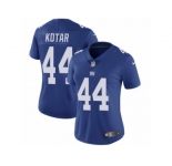 Women Nike New York Giants #44 Doug Kotar Royal Blue Team Color Vapor Untouchable Limited Player NFL Jersey