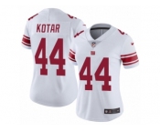 Women Nike New York Giants #44 Doug Kotar White Vapor Untouchable Limited Player NFL Jersey