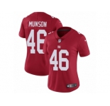 Women Nike New York Giants #46 Calvin Munson Red Alternate Vapor Untouchable Limited Player NFL Jersey