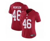 Women Nike New York Giants #46 Calvin Munson Red Alternate Vapor Untouchable Limited Player NFL Jersey