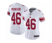 Women Nike New York Giants #46 Calvin Munson White Vapor Untouchable Limited Player NFL Jersey