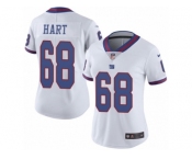 Women Nike New York Giants #68 Bobby Hart Limited White Rush Vapor Untouchable NFL Jersey