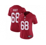 Women Nike New York Giants #68 Bobby Hart Red Alternate Vapor Untouchable Elite Player NFL Jersey