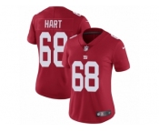 Women Nike New York Giants #68 Bobby Hart Red Alternate Vapor Untouchable Elite Player NFL Jersey