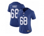Women Nike New York Giants #68 Bobby Hart Royal Blue Team Color Vapor Untouchable Limited Player NFL Jersey