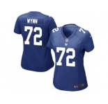 Women Nike New York Giants #72 Kerry Wynn Game Royal Blue Team Color NFL Jersey