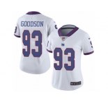 Women Nike New York Giants #93 B.J. Goodson Limited White Rush Vapor Untouchable NFL Jersey