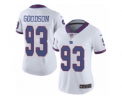 Women Nike New York Giants #93 B.J. Goodson Limited White Rush Vapor Untouchable NFL Jersey
