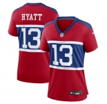 Women's New York Giants #13 Jalin Hyatt Century Red Alternate Vapor Limited Football Stitched Jersey