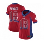 Women's New York Giants #18 Bennie Fowler Limited Red Rush Drift Fashion Football Jersey