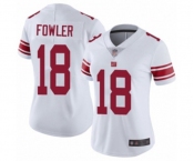Women's New York Giants #18 Bennie Fowler White Vapor Untouchable Limited Player Football Jersey
