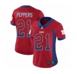 Women's New York Giants #21 Jabrill Peppers Limited Red Rush Drift Fashion Football Jersey