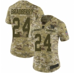Women's New York Giants #24 James Bradberry Camo Stitched Limited 2018 Salute To Service Jersey