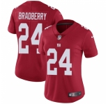 Women's New York Giants #24 James Bradberry Red Alternate Stitched Vapor Untouchable Limited Jersey