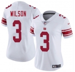 Women's New York Giants #3 Russell Wilson White 2025 Vapor Untouchable Limited Stitched Jersey