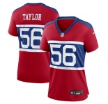Women's New York Giants #56 Lawrence Taylor Century Red Alternate Vapor Limited Football Stitched Jersey