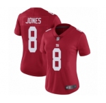 Women's New York Giants #8 Daniel Jones Red Alternate Vapor Untouchable Limited Player Football Jersey