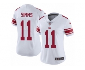 Women's Nike New York Giants #11 Phil Simms Vapor Untouchable Limited White NFL Jersey
