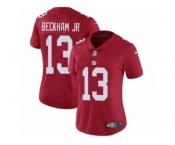 Women's Nike New York Giants #13 Odell Beckham Jr Vapor Untouchable Limited Red Alternate NFL Jersey