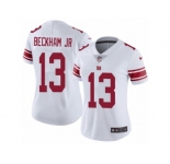 Women's Nike New York Giants #13 Odell Beckham Jr Vapor Untouchable Limited White NFL Jersey