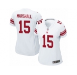 Women's Nike New York Giants #15 Brandon Marshall Limited White NFL Jersey