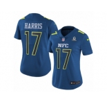 Women's Nike New York Giants #17 Dwayne Harris Limited Blue 2017 Pro Bowl NFL Jersey