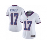 Women's Nike New York Giants #17 Dwayne Harris Limited White Rush NFL Jersey