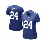 Women's Nike New York Giants #24 Eli Apple Royal Blue Team Color Stitched NFL Elite Jersey