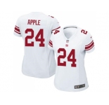 Women's Nike New York Giants #24 Eli Apple White Stitched NFL Elite Jersey