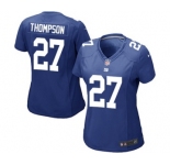 Women's Nike New York Giants #27 Darian Thompson Game Royal Blue Team Color NFL Jersey