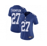 Women's Nike New York Giants #27 Darian Thompson Vapor Untouchable Limited Royal Blue Team Color NFL Jersey