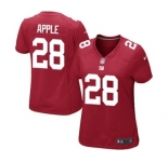 Women's Nike New York Giants #28 Eli Apple Game Red Alternate NFL Jersey