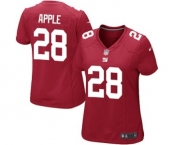 Women's Nike New York Giants #28 Eli Apple Game Red Alternate NFL Jersey