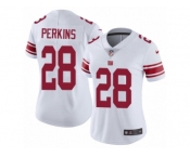 Women's Nike New York Giants #28 Paul Perkins Vapor Untouchable Limited White NFL Jersey