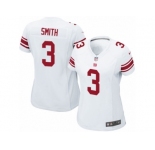 Women's Nike New York Giants #3 Geno Smith Limited White NFL Jersey