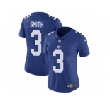 Women's Nike New York Giants #3 Geno Smith Vapor Untouchable Limited Royal Blue Team Color NFL Jersey