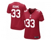 Women's Nike New York Giants #33 Andrew Adams Limited Red Alternate NFL Jersey